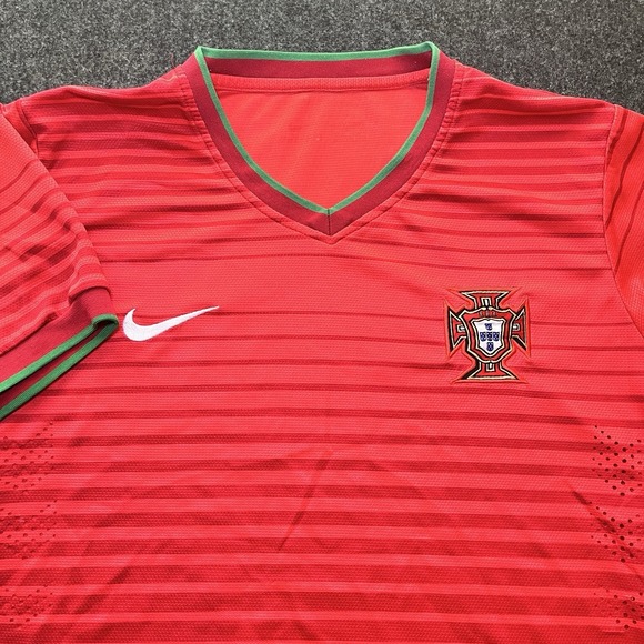 Nike Other - Nike Portugal 2014-2015 Home Football Shirt Soccer Jersey Red Men's Size S
